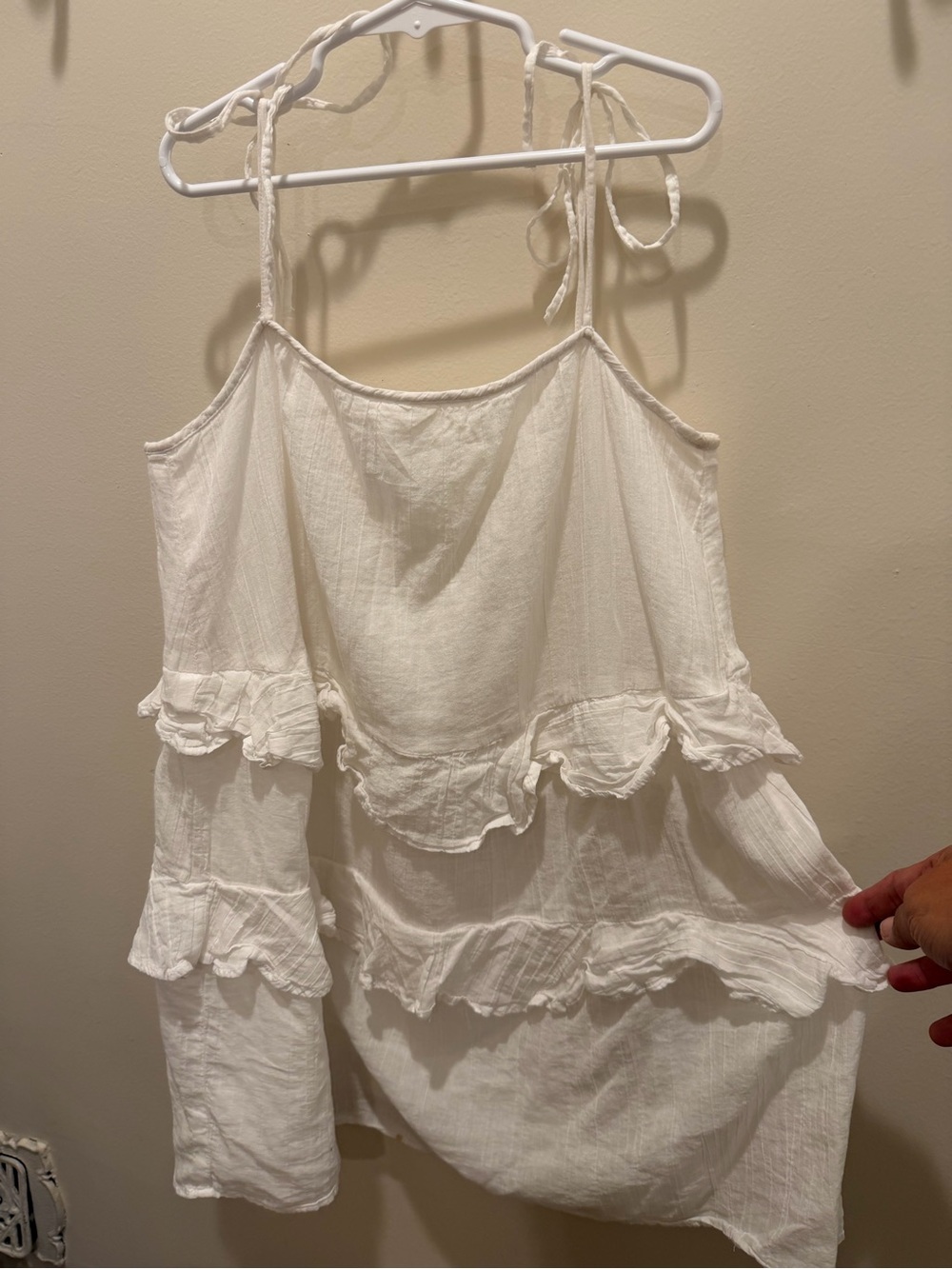 White casual summer dress